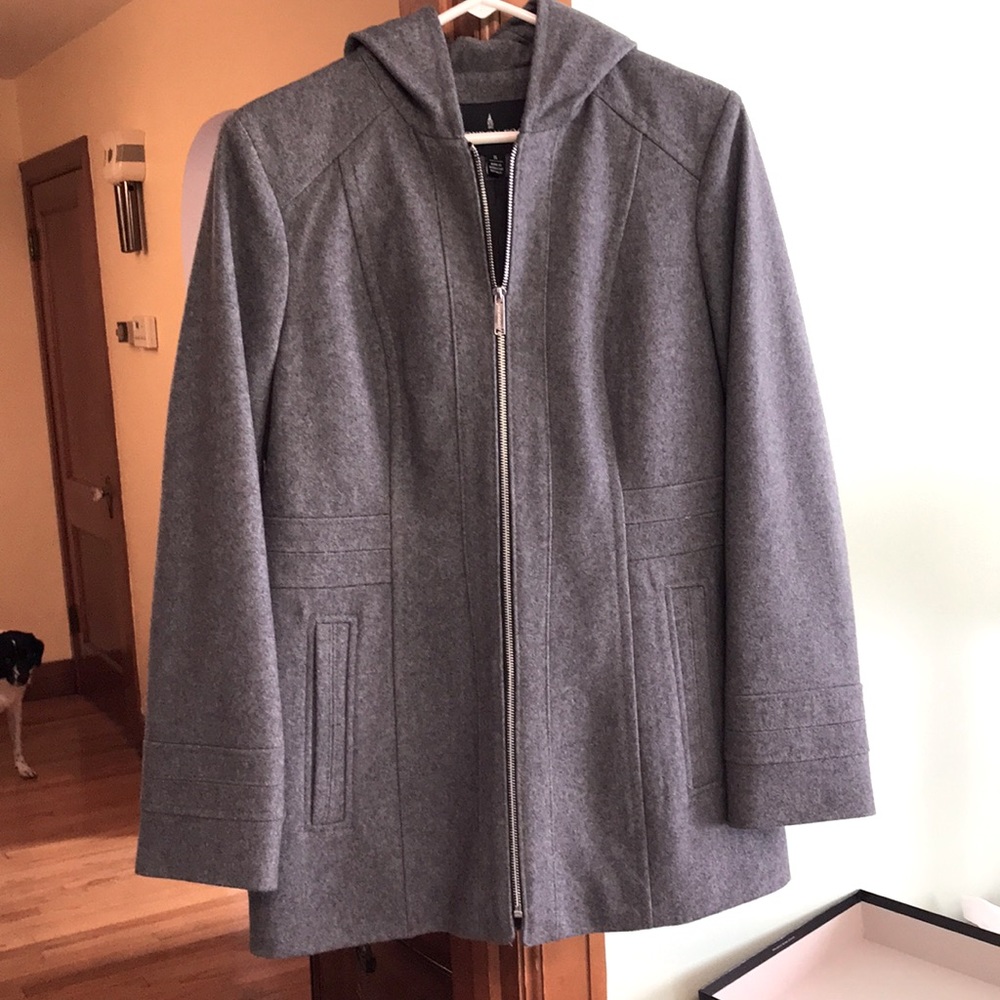 London Fog gray pea coat size S